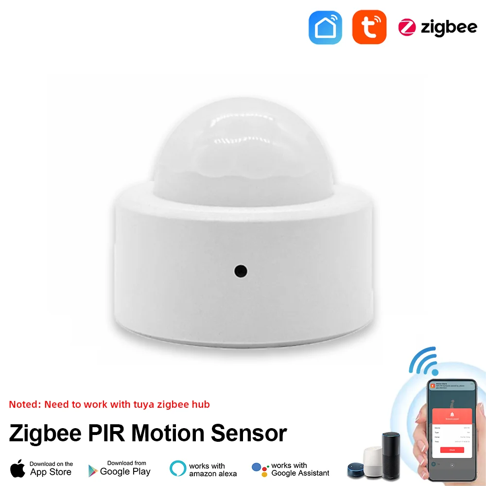 Tuya Zigbee Mini Smart PIR Motion Detector Human Body Infrared Sensor Anti theft Tuya App Remote Control Smart Life