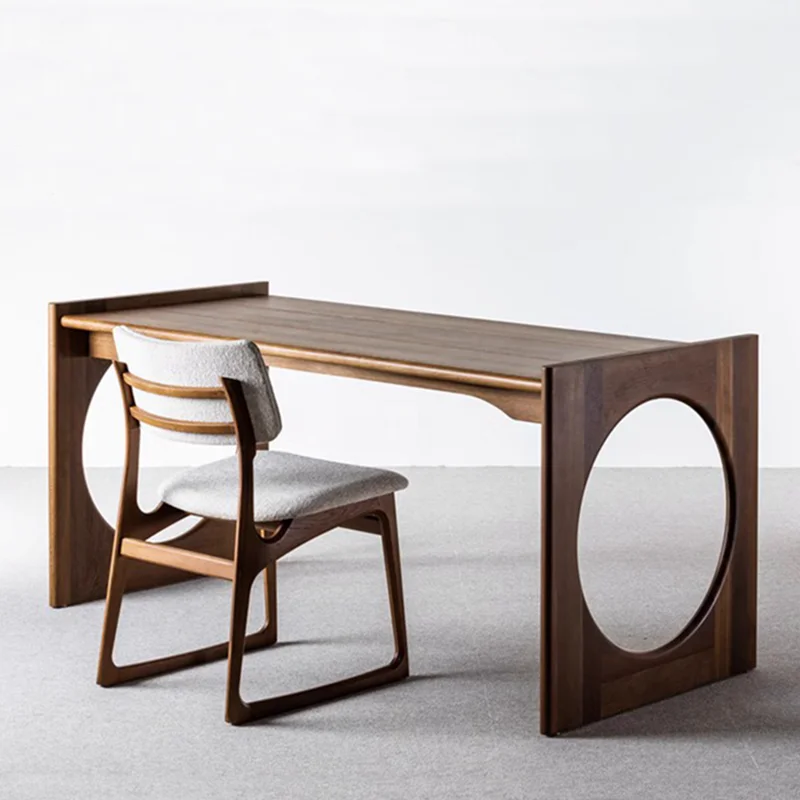 Desk medieval desk simple modern art Nordic oak desk