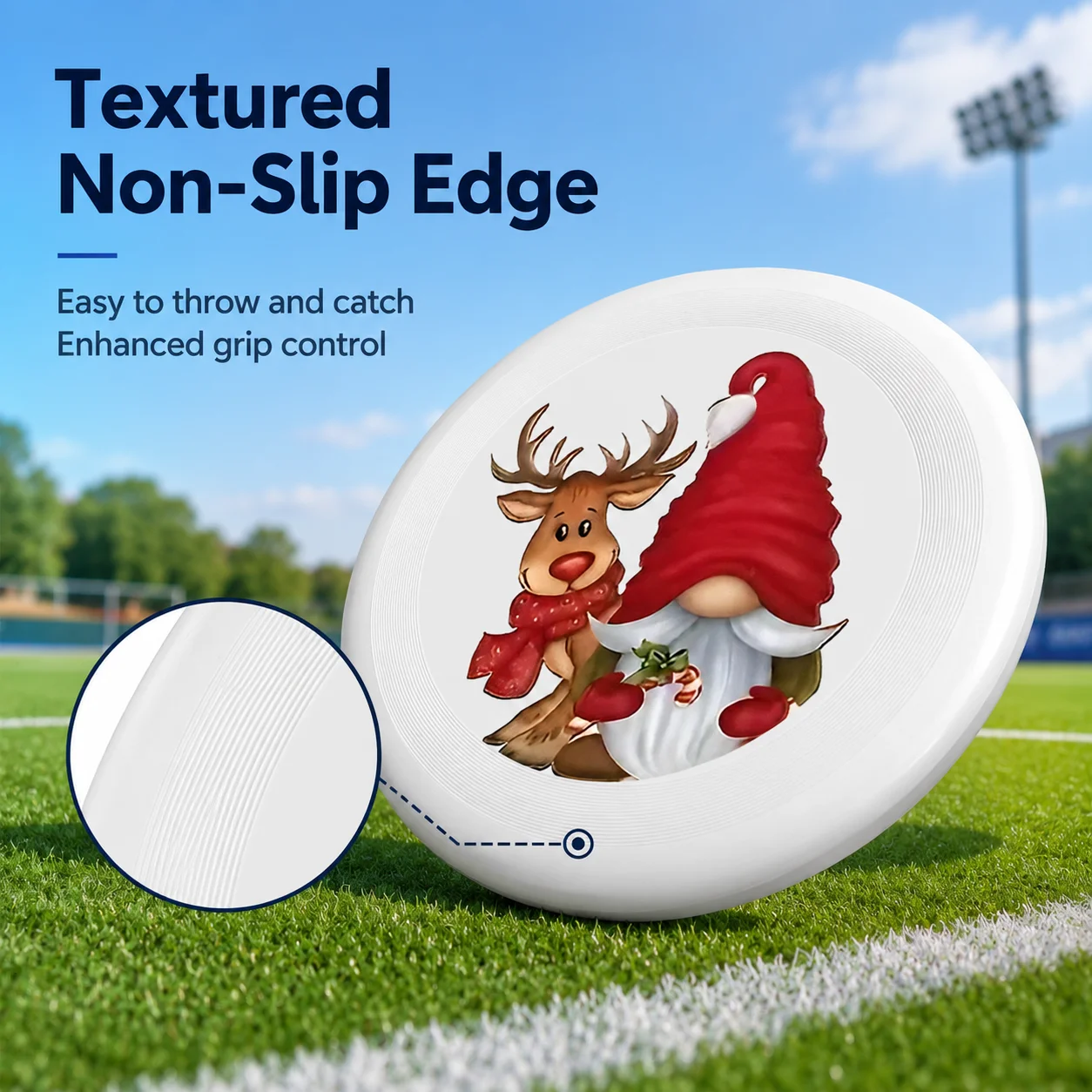 Durable Plastic Frisbee –Customizable Ultimate Frisbee for outdoor competition training beach park and camping games Frisbees view 3