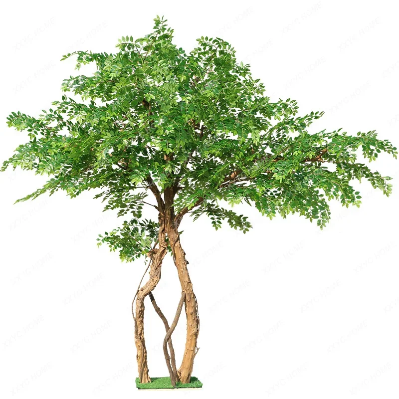 

Emulational Fake Tree Crape Myrtle Trees Elm Large Green Plant Floor Landscaping Home Courtyard Decoration Imitative Tree