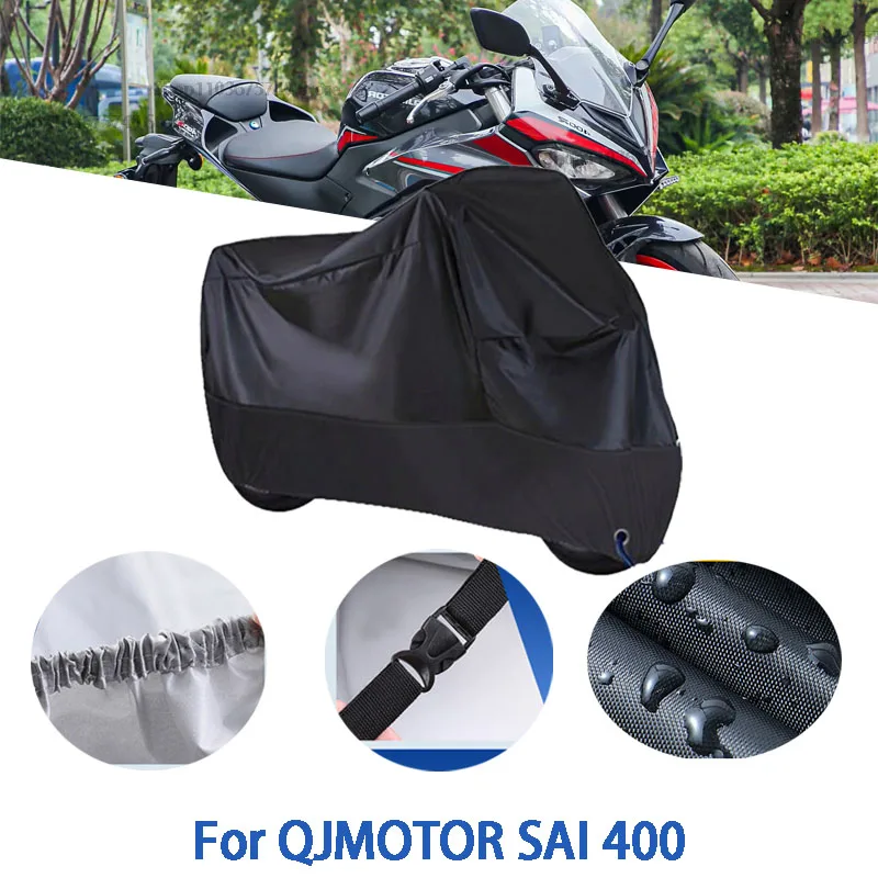

Motorcycle Full Covers For QJMOTOR SAI 400 Car Outdoors Sun Protection Dust No Ear Thickened Oxford Clothcover Accessories