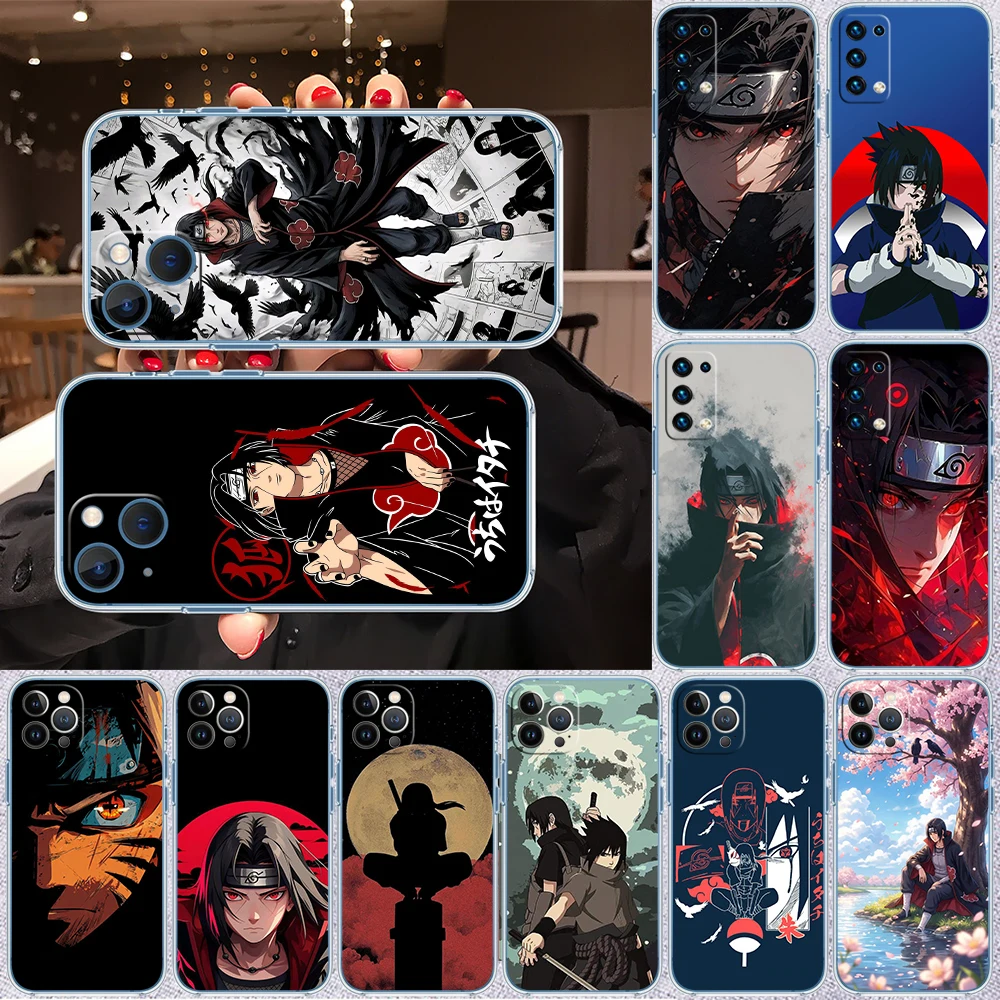II47 Naruto Uchiha Itachi Transparent Phone Case for Samsung Galaxy A04 A04S A14 A23 A34 A54 M23 M33 M52 M53