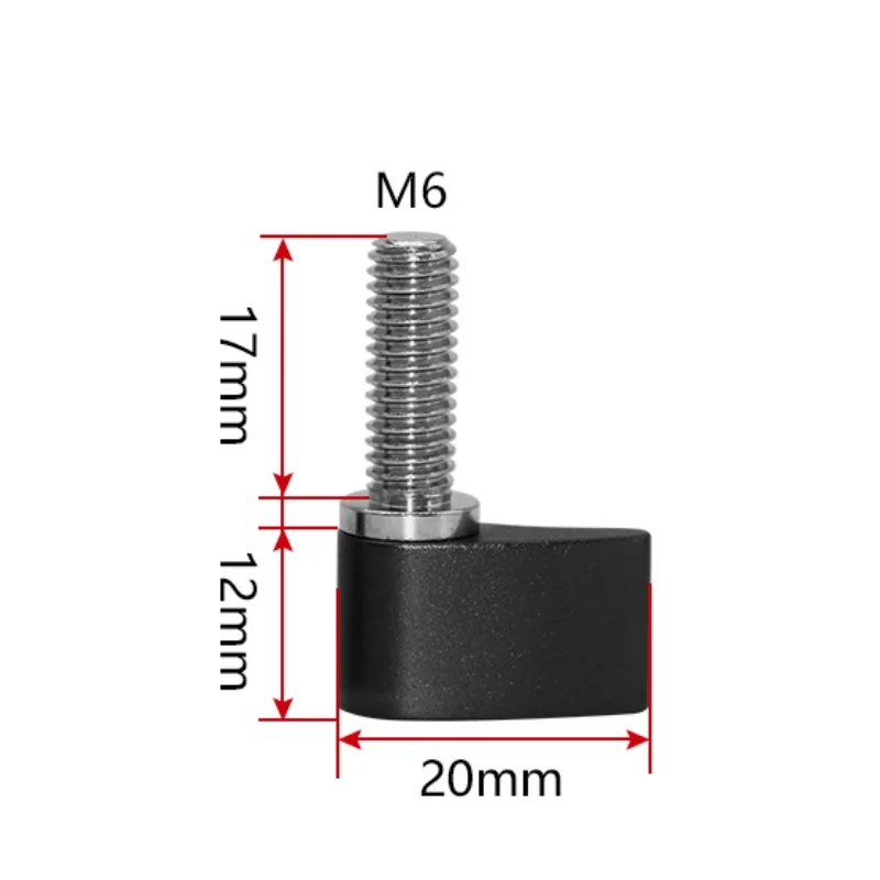 M4 M5 M6 filettatura maschio 17mm 23mm lunghezza adattatore per vite a leva per pollice per DJI Ronin M stabilizzatore cardanico maniglia a torsione manuale
