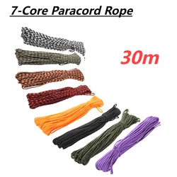 50m 7-Core Paracord Rope 4mm Outdoor Emergency Rope 550 Parachute Cord Survival Umbrella Tent Lanyard Camping Clothesline Ropes