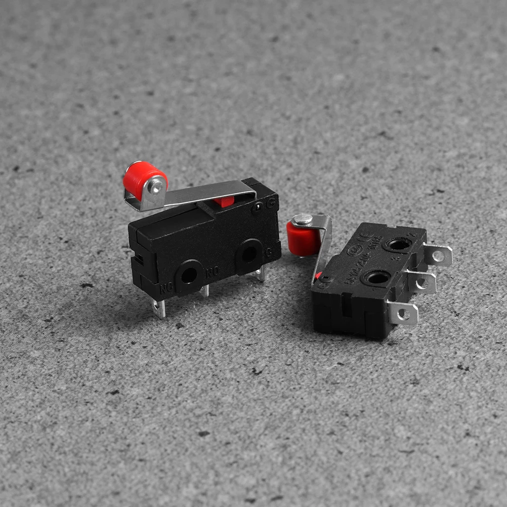 

12pcs Spdt 1No+1Nc Momentary Roller Lever Micro Switch 3-Pin Terminal 2Mm Mounting Hole 7.2X9Mm Pin Pitch Roller Lever Arm