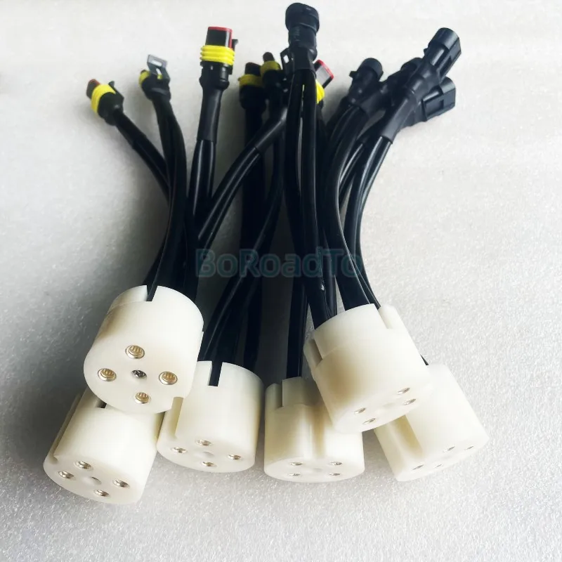 

1PC 4 Pin CRIN Diesel Fuel Injector Connector Plug Wirng Harness Cable For Bosch Common Rail Injectors Connecting Cables Cord