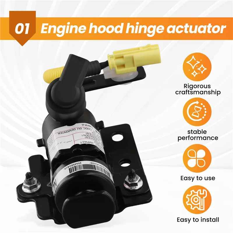 【KITS】25345-5NA0A 253455NA0A Bonnet Drive Assembly Hinge Hood Bonnet Hinge Actuator 25345-5NA0A 253455NA0A Left