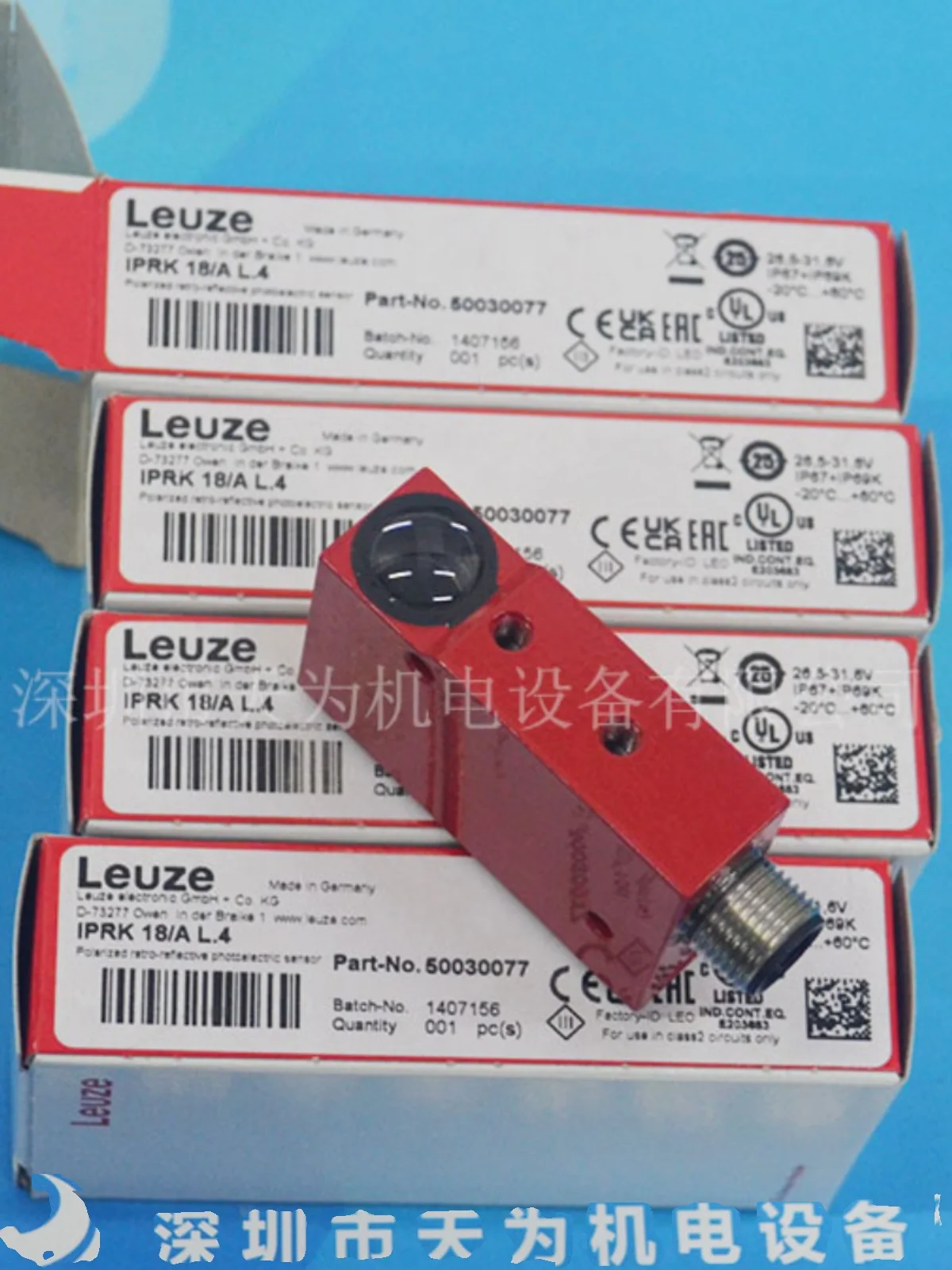 Original/LEUZE Germany LAUZE Photoelectric Switch IPRK 18/A L.4, PRK 18/24 DL.46