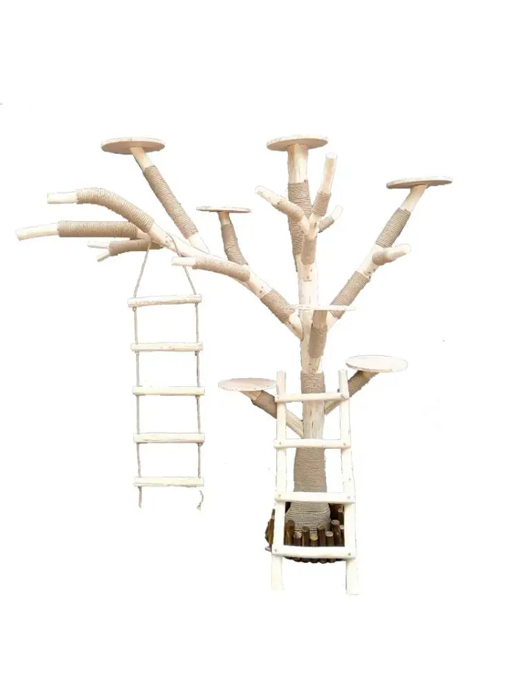 Climbing Frame for Cat, Large Fake Tree, Jumping Platform, Toy Stable Cat Crawling Furniture