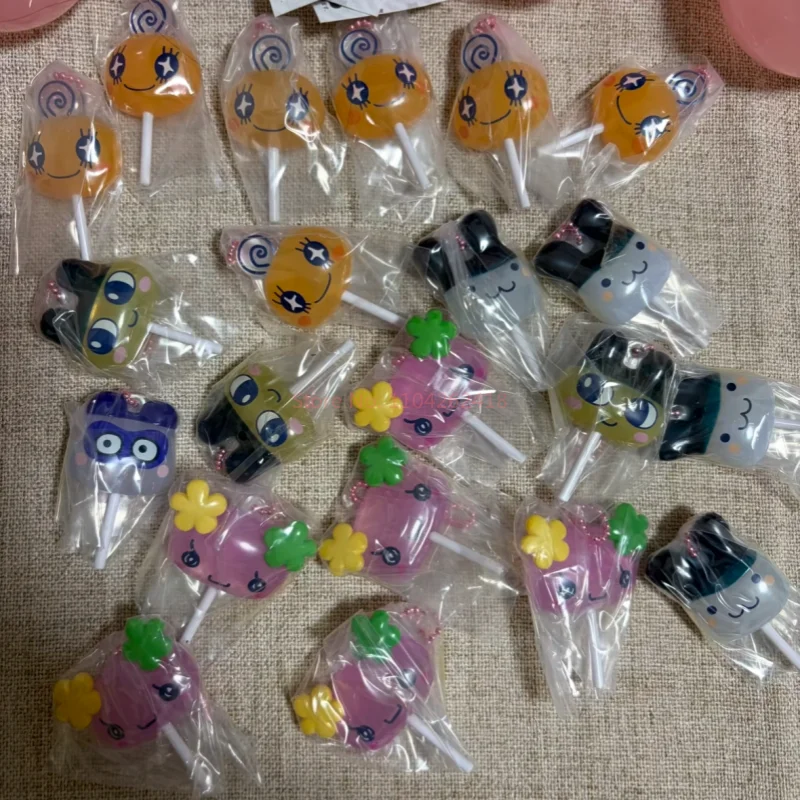 

In Stock Genuine Bandai Tamagotchi Lollipop Shape Keychain Gashapon Mametchi Flowerwtchi Memetchi Decoration Gift Pendant Toys