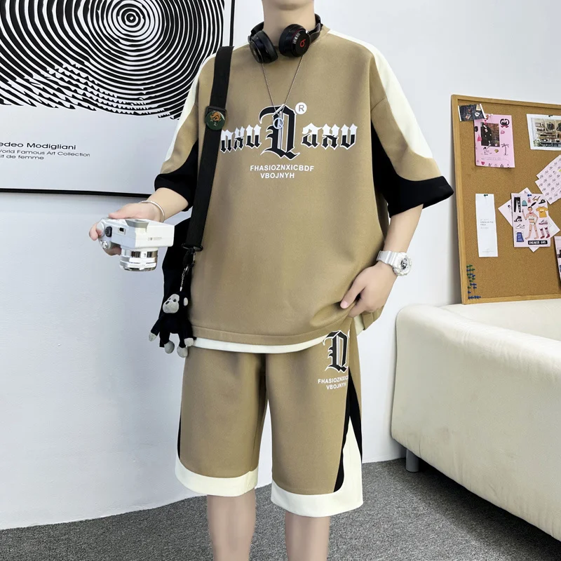 2023 The brand\'s minette men\'s t-shirt summer fashion brand short sleeved shorts Basketball uniform a set of youth sports suit