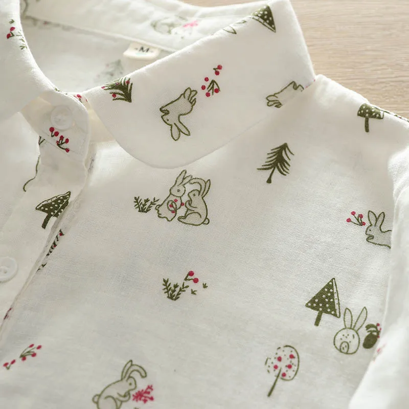 Cotton Shirt for Women All-Match Bottom Tops Long Sleeve Single Breasted Turn-Down Collar Female Blouse New Autumn Winter S005