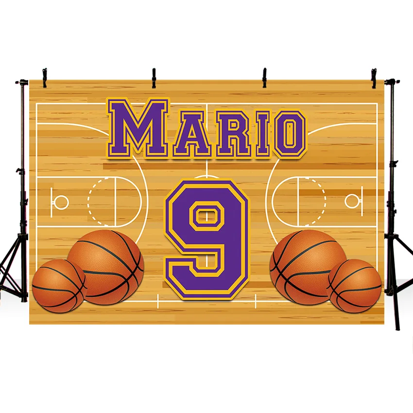 Mehofond التصوير خلفية كرة السلة موضوع الرياضة المحكمة نجوم الاطفال صبي حفلة عيد ميلاد الديكور خلفية صور استوديو الدعامة