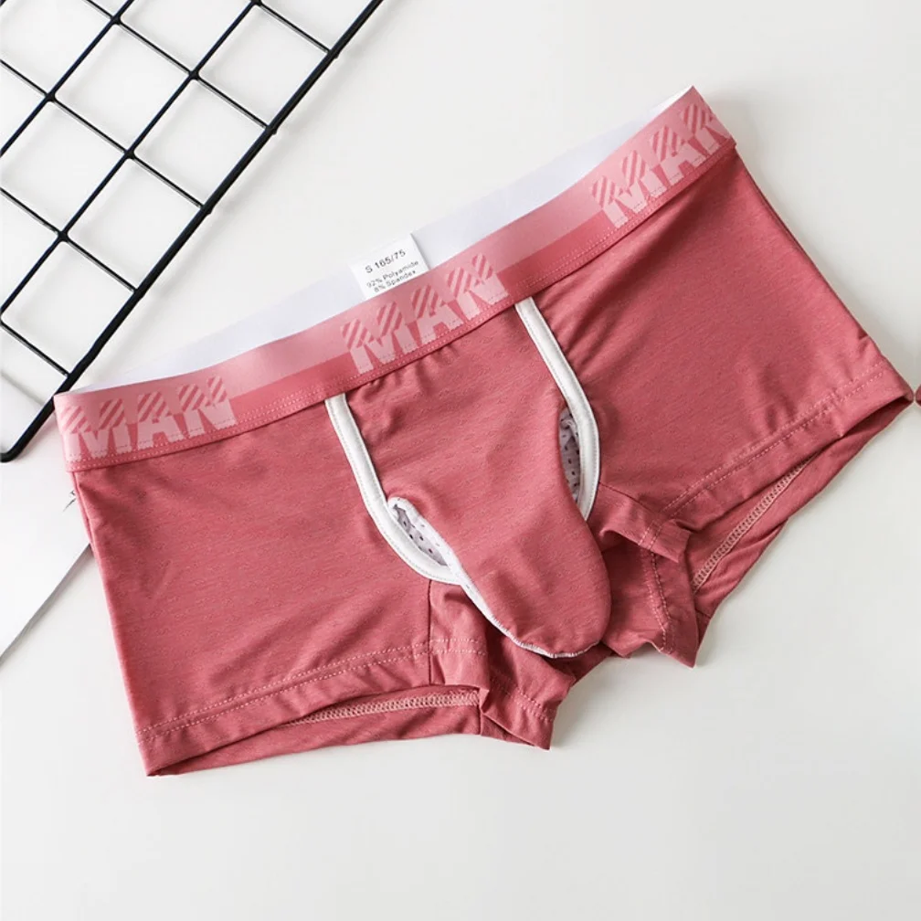 

Sexy Men's Panties Elephant Trunks Breathable Lingerie Gay Sissy Pouch Underwear Man Underpants Stretch Boxer Shorts Knickers
