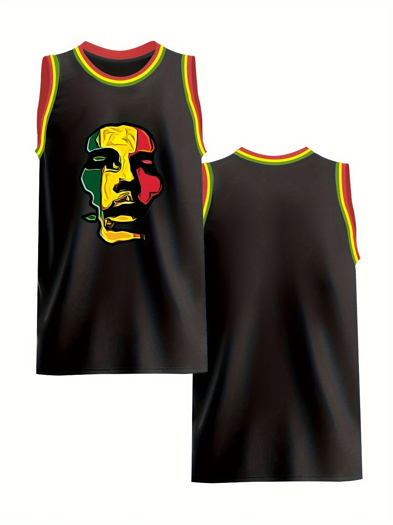 Summer Men Child Bob Marley Printed Tank Top Kids Basketball Jersey Men Sports Sleeveless T-Shirt Clothing Casual Streetwear