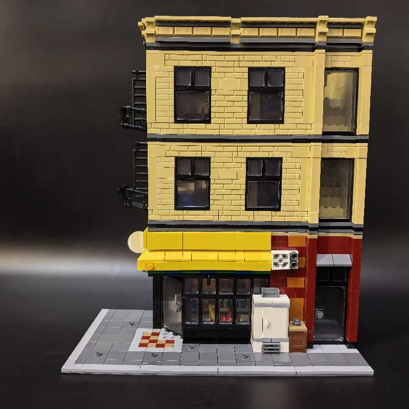 1211 Uds. Película Spider Hero Deli tienda casa de bloques de construcción ciudad apartamento tienda arquitectura Modular montaje modelo Kit regalo de Navidad