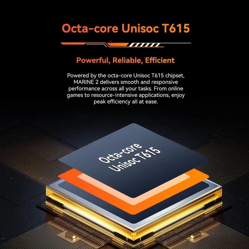 Rugged Phone AI 11000mAh Battery 6.56 " HD+ Display Unisoc T6158GB RAM 256GB Smartphone Android 15 NFC