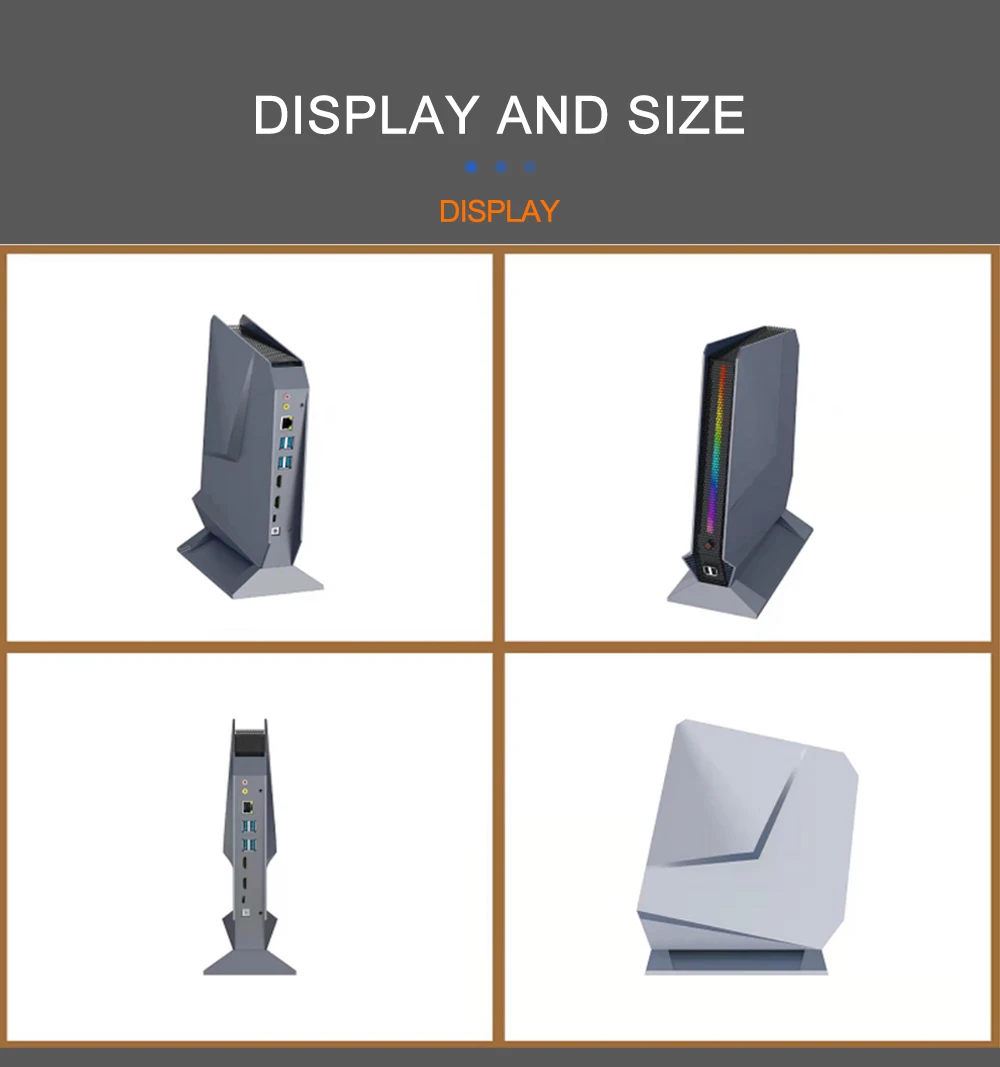 13th Gen Gaming Mini Computer RTX4060 RTX3050 8G  I9 13900H 12900H I7 13700H RGB Mini Gamer PC Desktop Barebone PC WiFi6