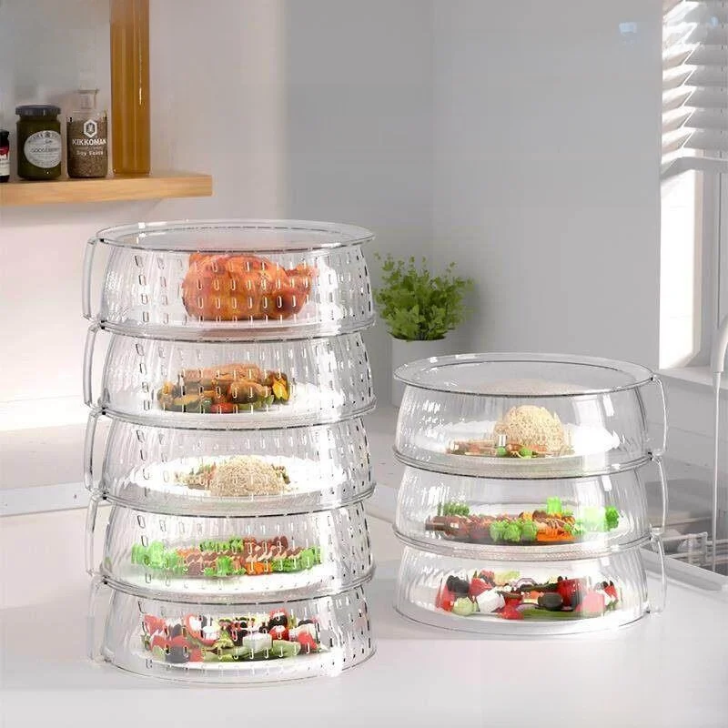 

Multi-Layer Hollow out Kitchen Tray Dish Serving Plate Prep Tray Nordic Style Simple Design Chinese Made Cooking Helper