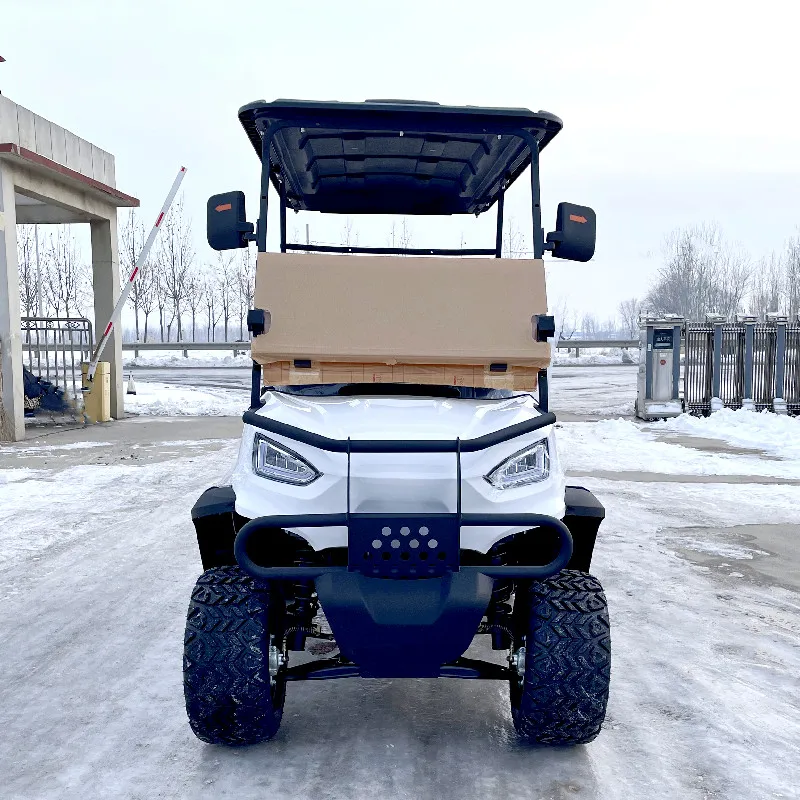 

New Golf Cart 4-Seater Electric Hunting Car Four-Wheel Disc Brake Independent Suspension Custom Color Logo Customization