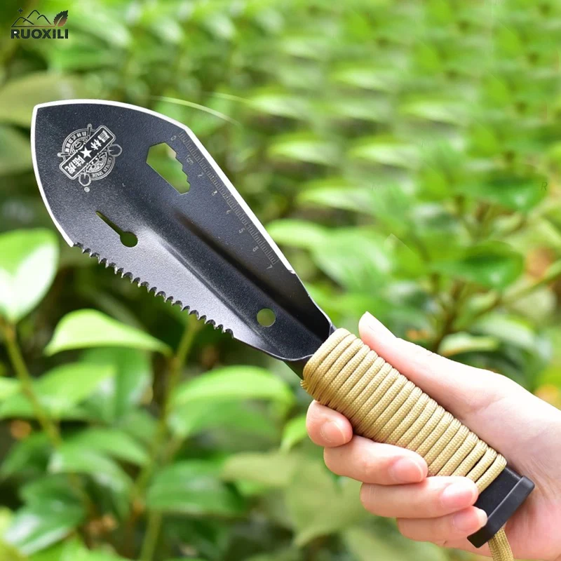 

Scoop Steel Portable Spade Garden Tools Field Survival Tools,Outdoor Stainless Steel Multi-functional Small Tactical Hand Shovel
