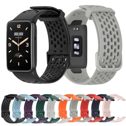 Cinta de substituição para xiaomi mi banda 7 pro silicone watchbands pulseira de relógio para mi band 7 pro strap pulseira de correa acessórios