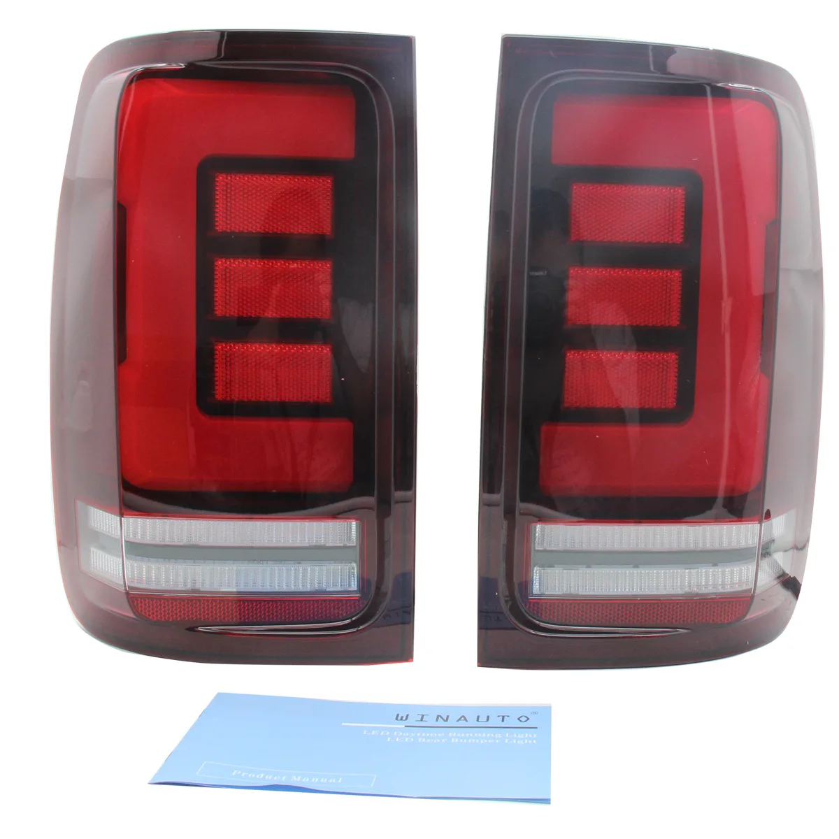 

JunCar на 2008–2019 годы VW Amarok, задний фонарь в сборе, красная модель, модифицированный сигнальный светильник стоп-сигнала