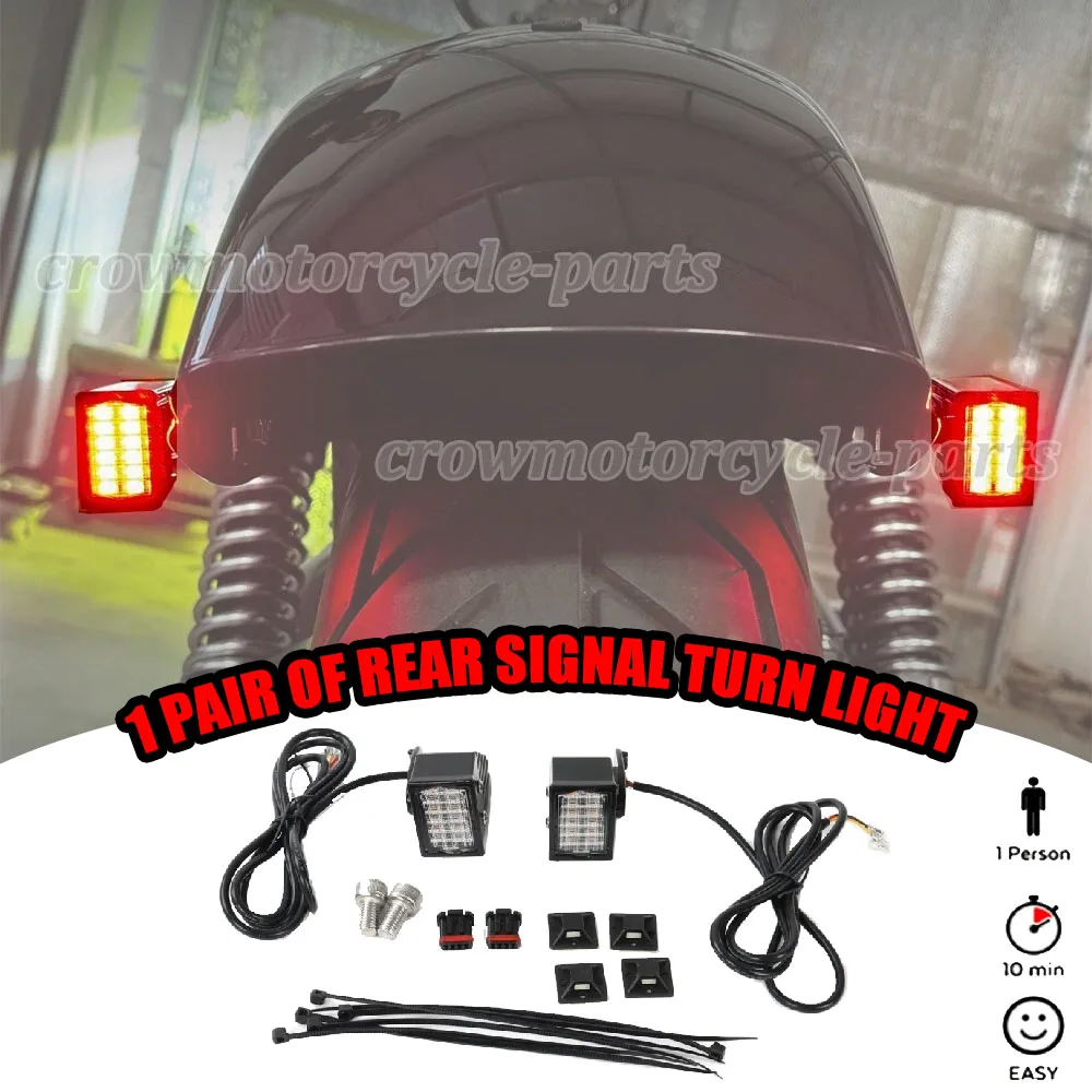 

Подходит для Harley Softail Street Bob FXBB/FXBBS 2018-2024. Задний светодиодный ходовой фонарь. Простая установка.