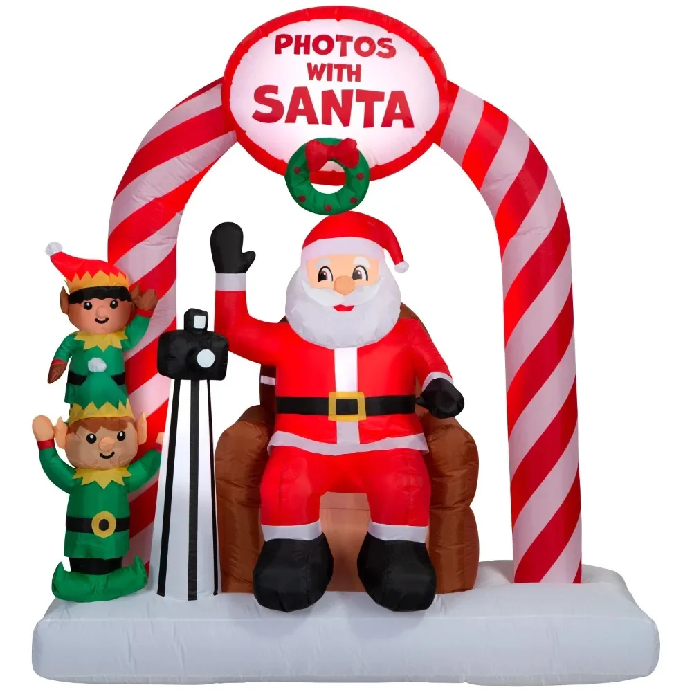 

Christmas Tree Decorations Inflatables Christmas 6 Foot Photos With Santa Scene Decoration 2024 Gift Liquidations Ornaments Home