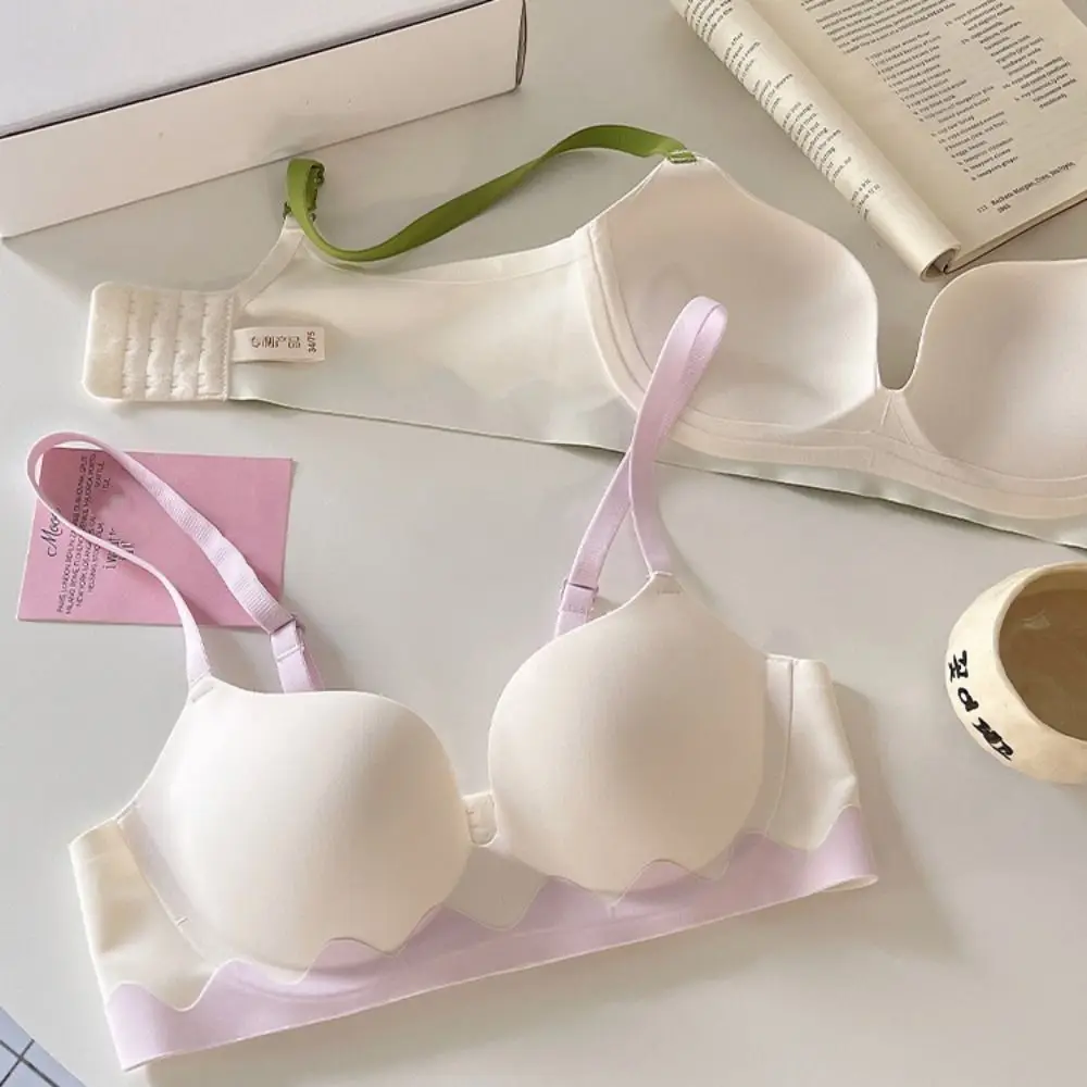 الملابس الداخلية اللاسلكية العميق الخامس الصدرية إغلاق المناسب للصدمات حمالة للنساء الملابس الداخلية تجمع الثديين سلس الصدرية اليوغا #4