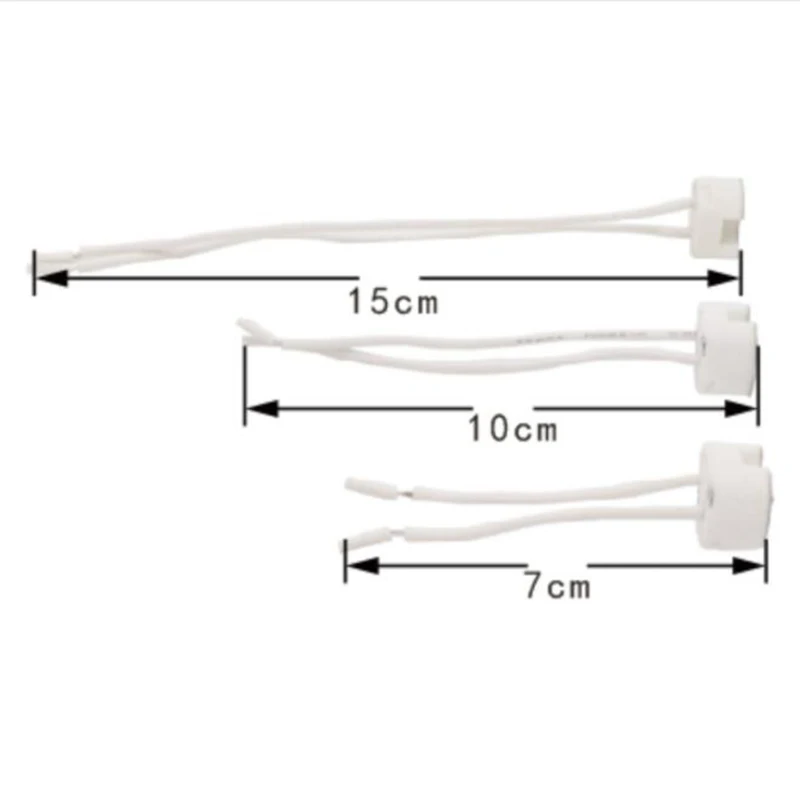 MR16 MR11 GU5.3 G4 Halogen LED lamp Bulbs Holder Base Socket ceramic Adapter Wire Connector