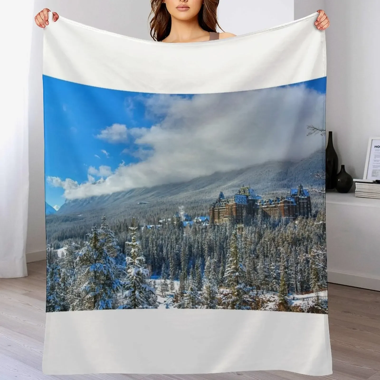 

Castle in the Clouds - Cloud Cover Throw Blanket Versatile Cozy Throw Blanket for All Occasions