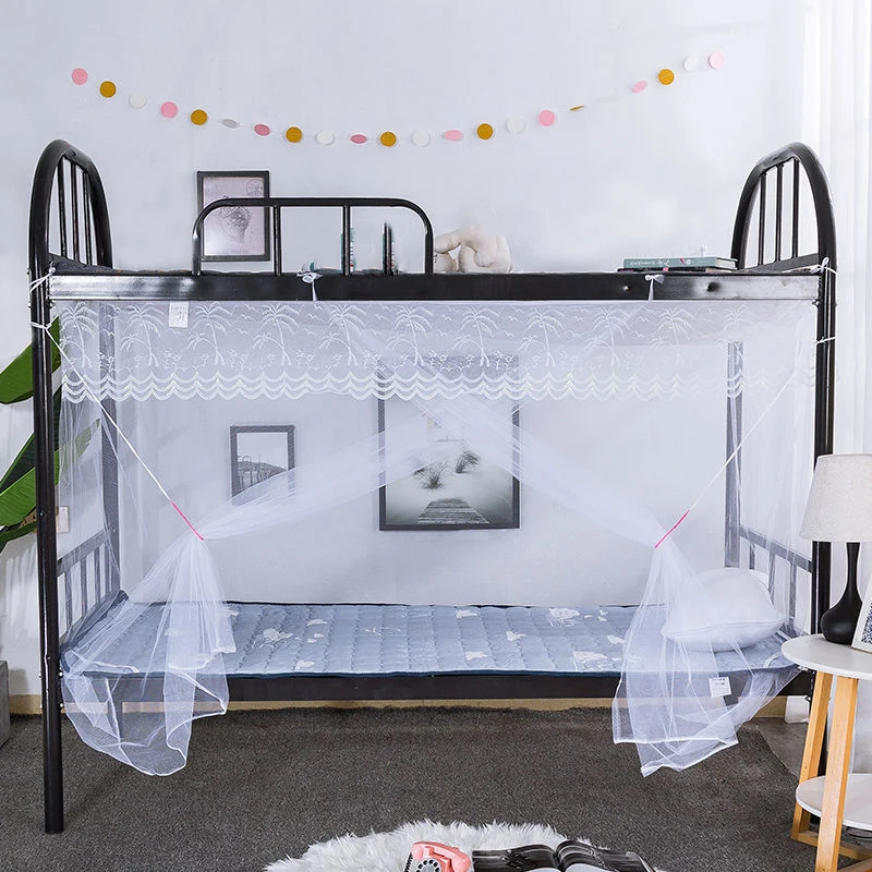 Modern,Single-door,Mosquito Net for Student Dormitory, Anti-dustproof Mosquito Net With Straps, Home Decoration Mosquito Net