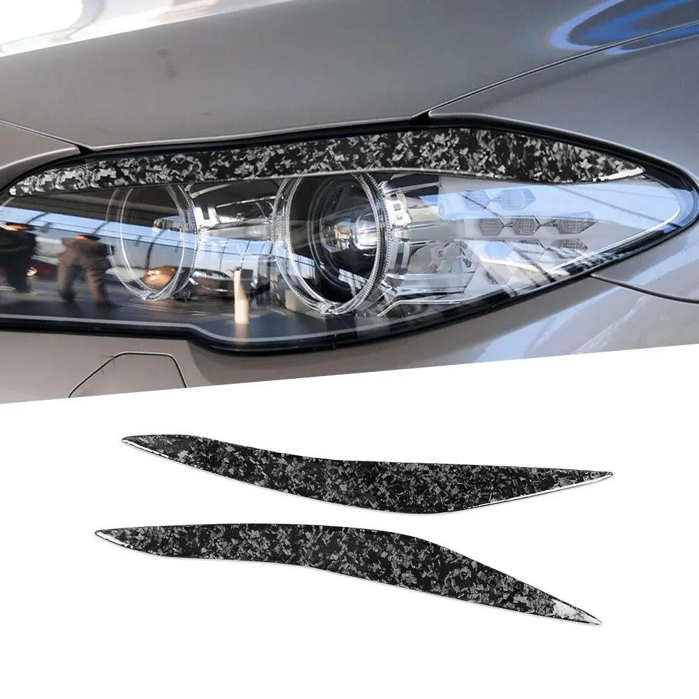 

2PCS/Set Front Bumper Lip FogLamp Eyebrow Car interior Decoration for BMW 5 Series F10 2010-2013