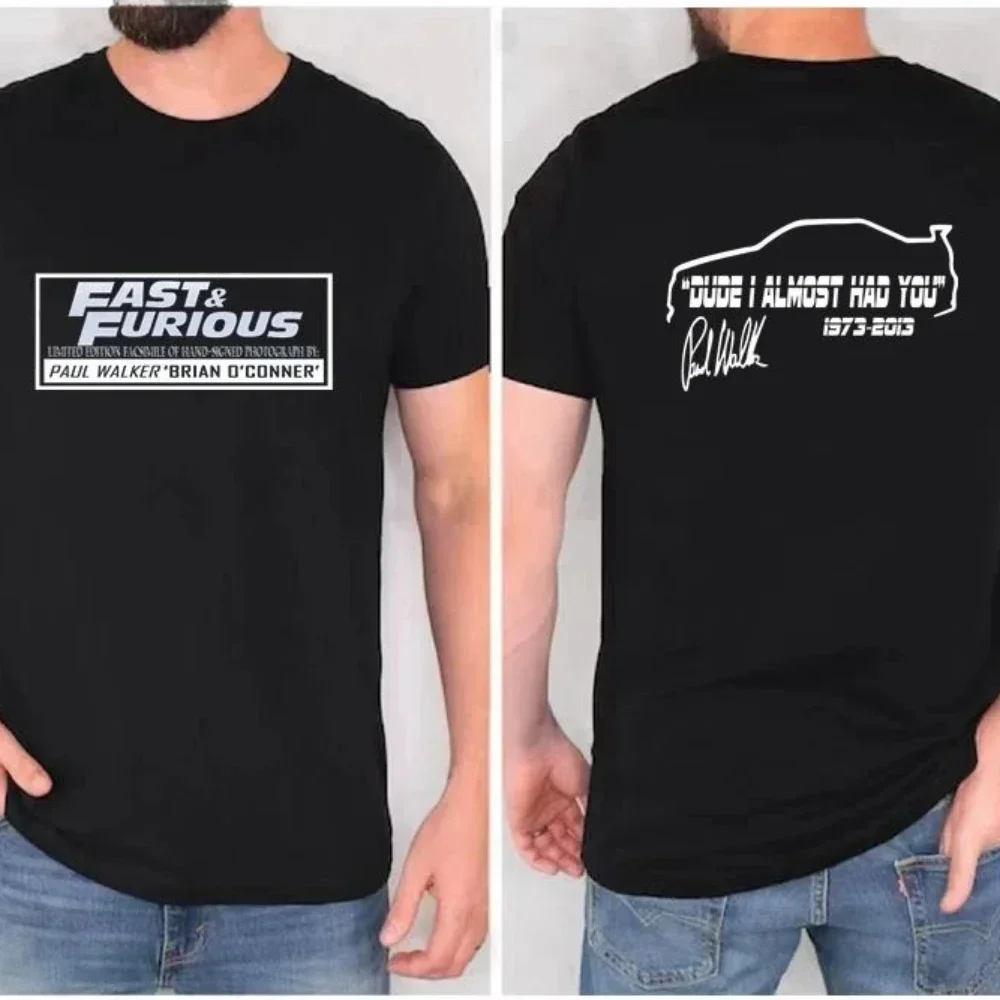 Paul Walker Gift for Him and Her and For Men Custom Gift Furious 7 Vintage Unisex T Shirt Vintage Fast and Furious Streetwear