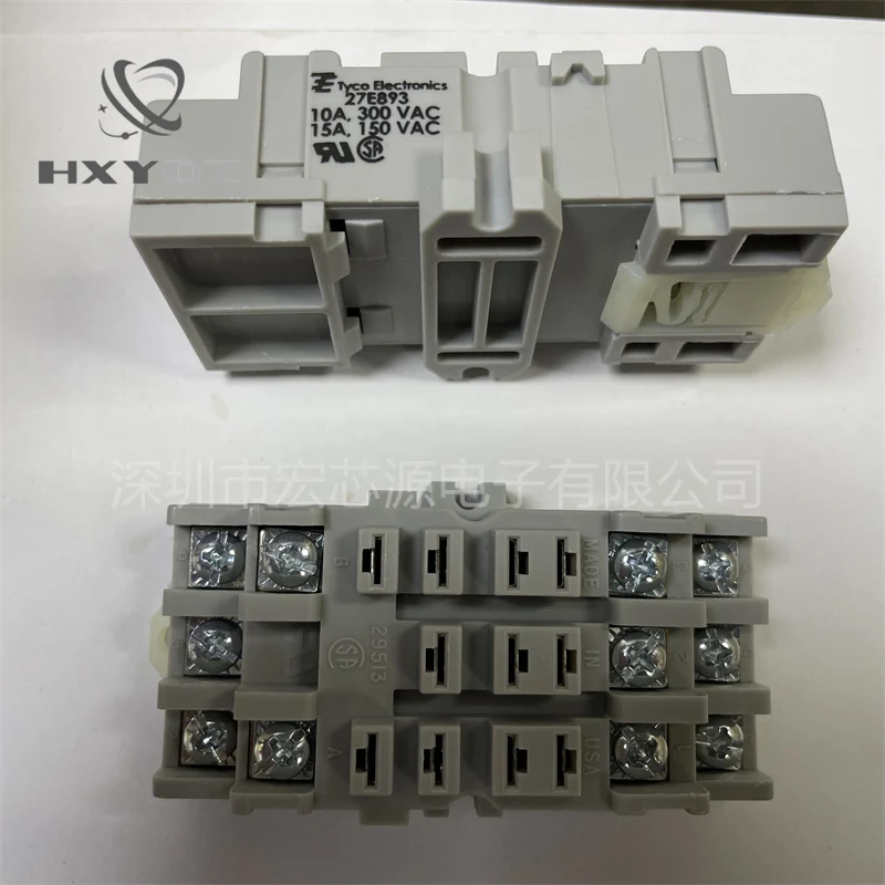 2-1419106-5  Relay Sockets Glass-Filled Polyester Screw Terminal 15A DIN Rail 3