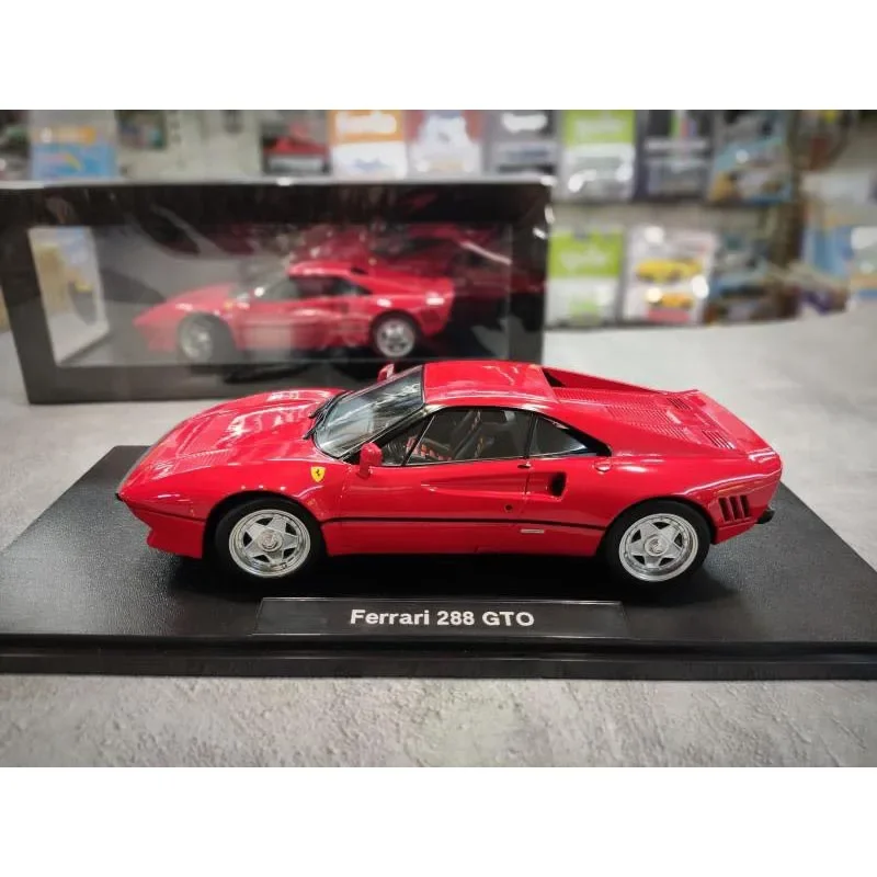 Diecast 1:18 Scale 1984 F 288 GTO 288GTO Sports Car Model Metal Die-Cast & Toy Adult Fans Collection Gift