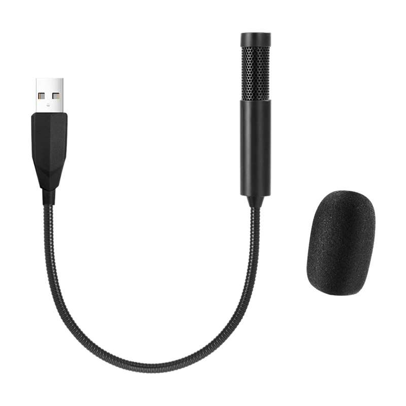 Portátil Mini Microfone USB para Computador, Microfone com fio, Microfone Capacitância, Karaoke Microfone para Laptop, PC, durável
