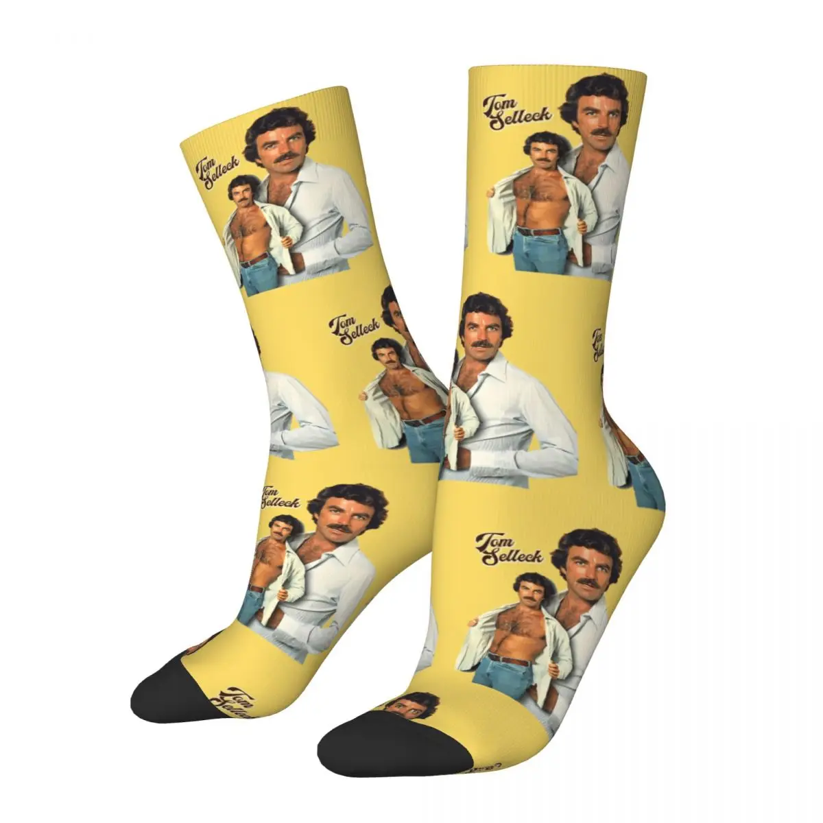 Tom Selleck Is The Daddy Accessories Socks Non-slip Retro Style High Quality Middle Tube Socks Comfortable for Unisex Present