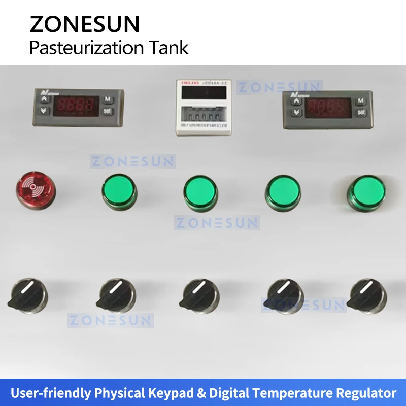 Zonesun Pasteurization and Refrigeration Tank Milk Cooling Tank Dairy Bulk Tank Cooling Equipment ZS-PRT100L