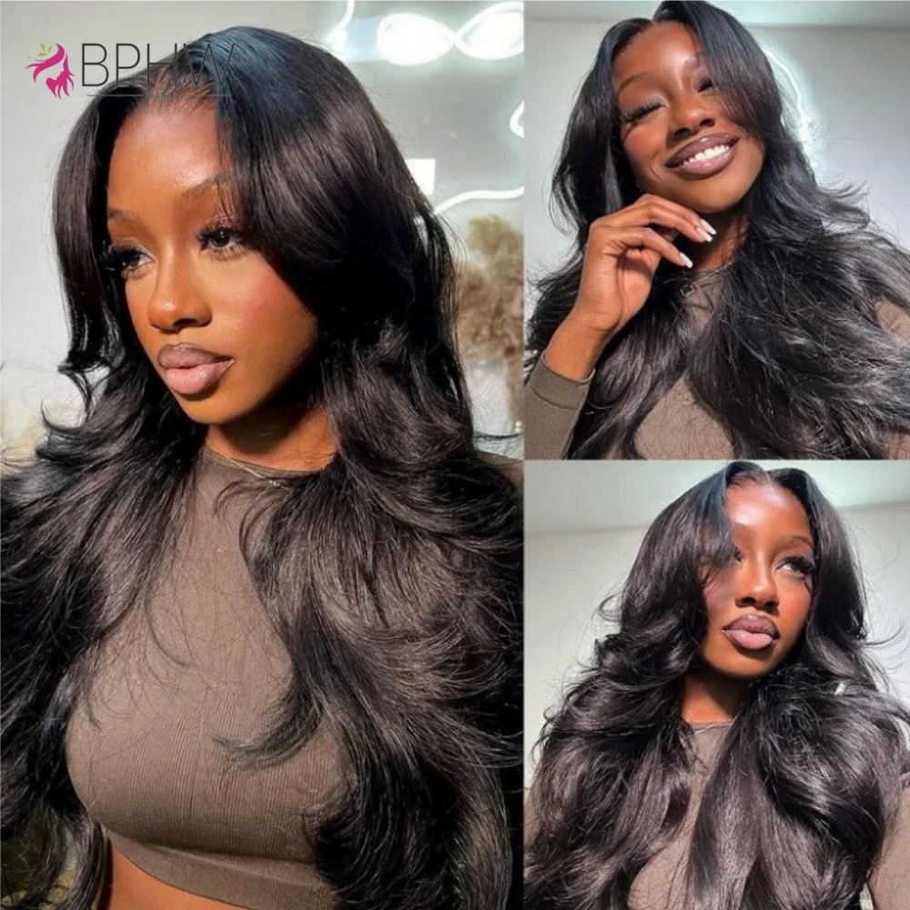 Body Wave Bundles With Closure 100% Human Hair Extensions Peruvian Hair Weave 12A Natural Color Virgin Hair For Black Women BPHW