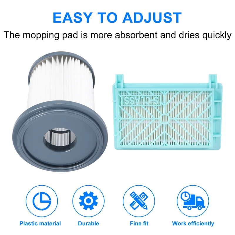 B25B 2Pcs High Quality Replacement Hepa Cleaning Filter For  FC8740 FC8732 FC8734 FC8736 FC8738 FC8748 Vacuum Cleaner Fil