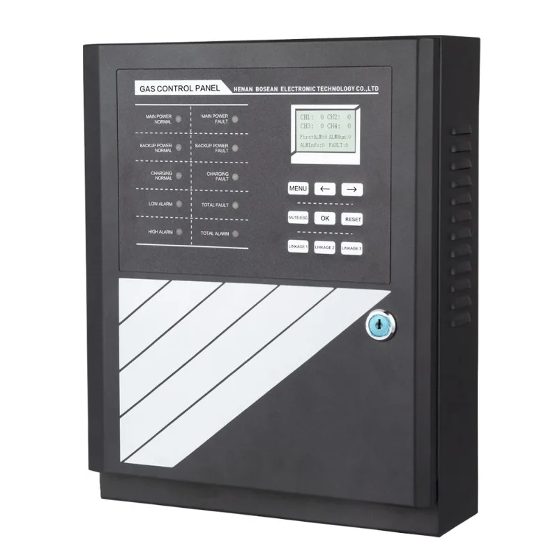 Wall mounted gas controol panel gas system with LED display