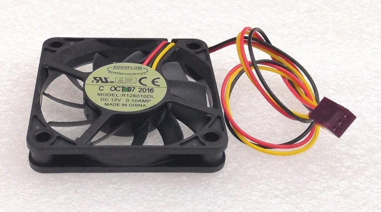

Р 126010 DL новый для Everflow 6 см ультратонкий вентилятор 6010 шарик 3-проводной DC 12 В 0,10 а