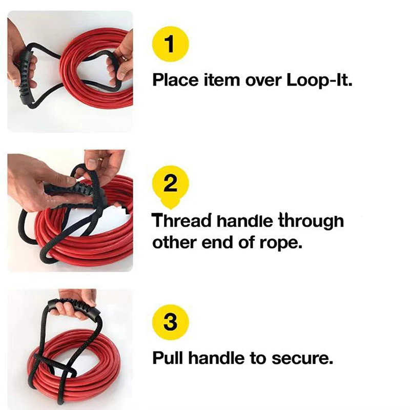 Portable Heavy Duty Storage Straps With Handle Outdoor Garage Hanging Storage Straps For Wire Cable Water Pipe Storage Sorting