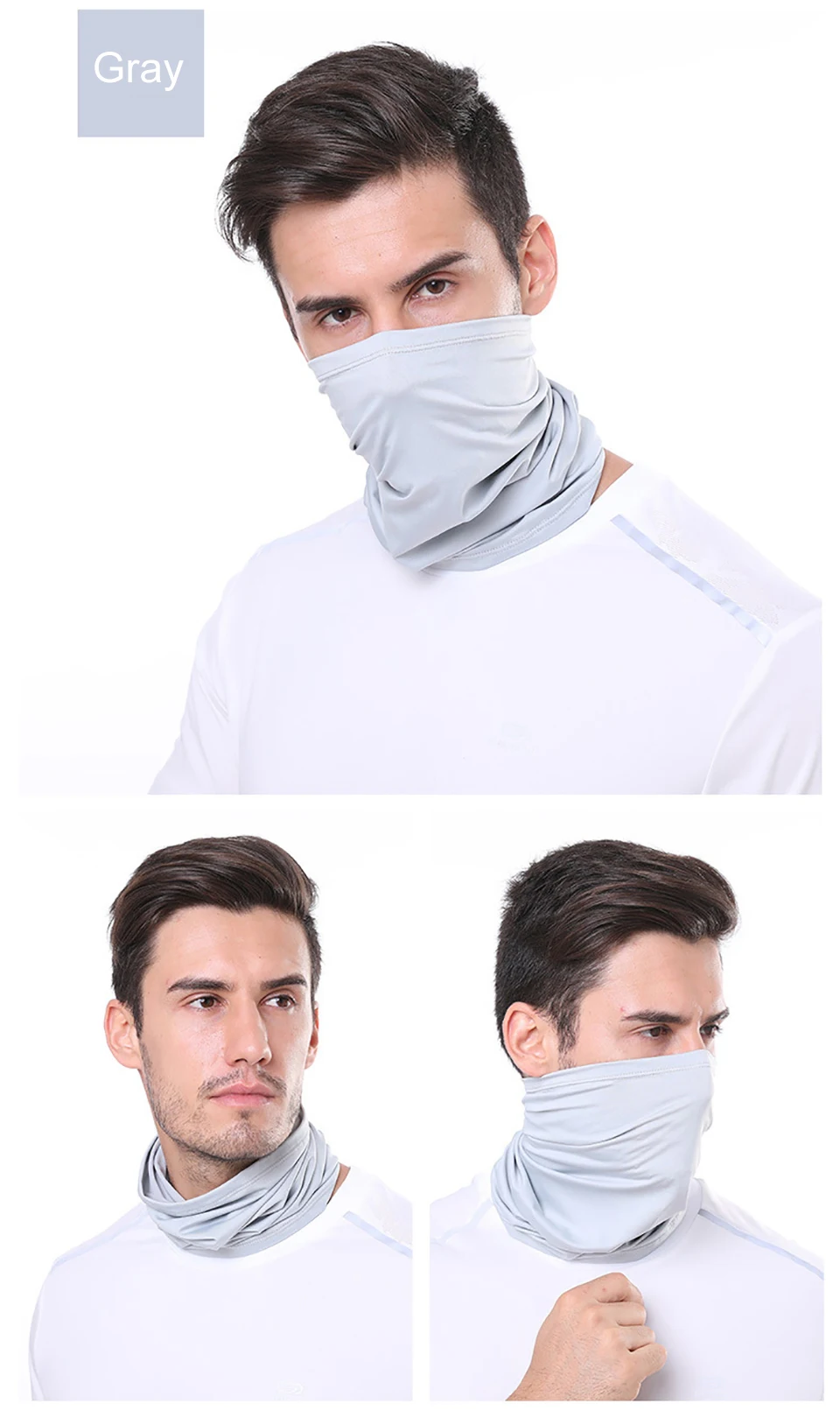 GTUBIKE Eisseiden-Bandana, atmungsaktiver UV-Schutz, Wandern, Gesichtsmaske, Outdoor-Sport, Sonnenschutz, Angeln, Gesichtsbedeckung, Schal – Detail 23