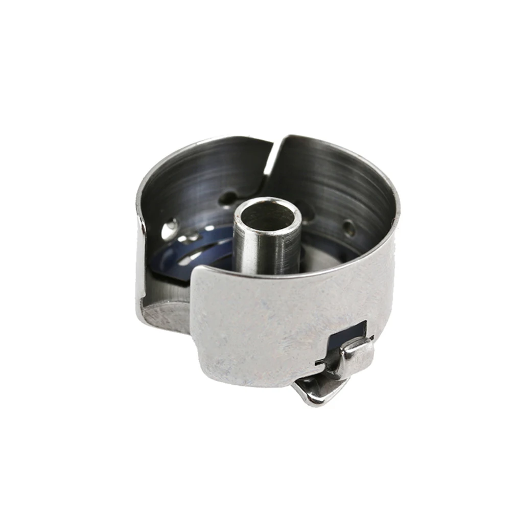 4pcs Industrial Sewing Machine Metal Bobbin Case Flat Car Shuttle Core Sleeve Replacement For Durable Lightweight Easy