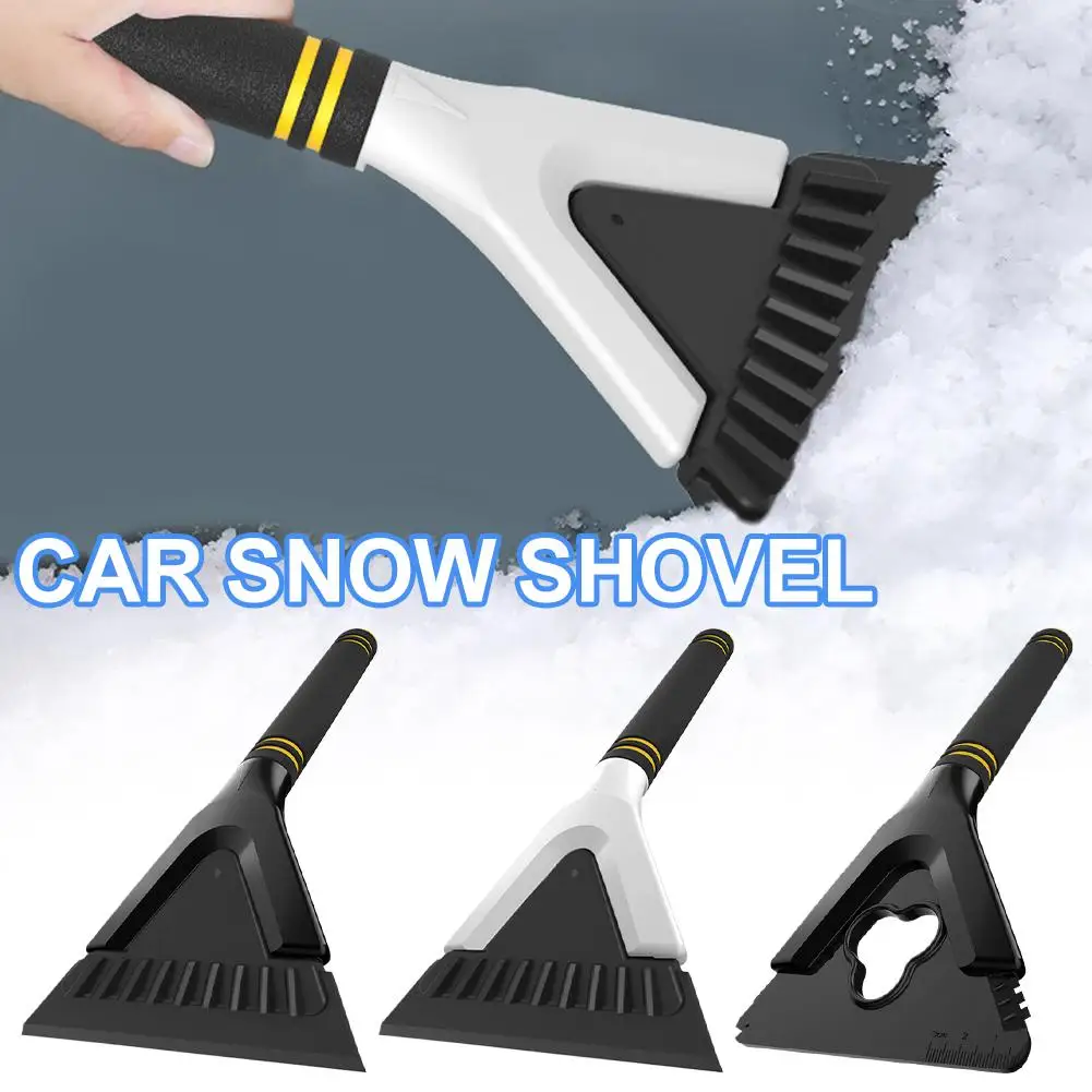 3 in 1 Detachable Car Snow Shovel Ice Scraper Car Snow Scraper and Brush Extendable with Foam Grip Perfect for Winter Defrosting