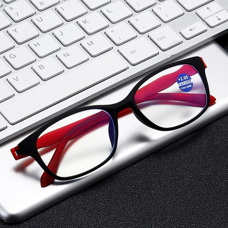 Magnification Bendable Temples Presbyopic Eyewear Presbyopia Eyeglasses Computer Eyeglasses Anti-blue Light Reading Glasses