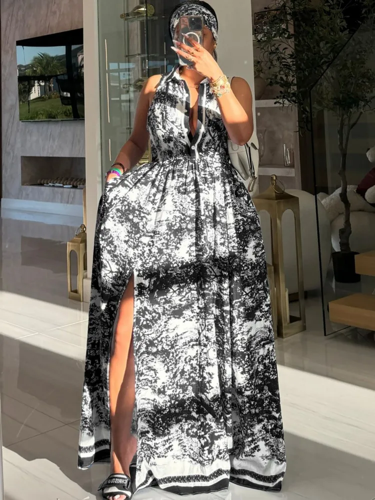 

African Dresses For Women Vetement Femme Dashiki Abaya Maxi Dress Africa Clothes Dashiki Ankara Dresses 2025 Summer Autumn New